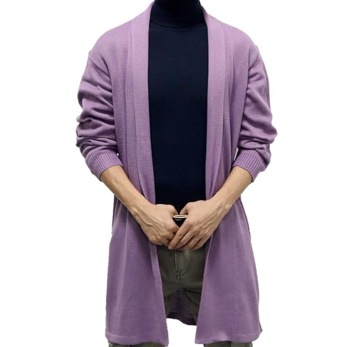 Long Cardigan Sweaters for Men Shawl Collar Sweater Open Front Cardigan Long Sleeve Knit Cardigan Fashion Oufits2