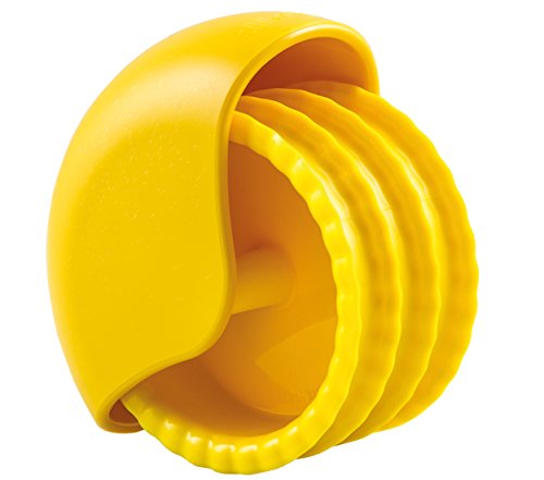 Silikomart | Rouleau Bake'n'Roll, Coupe-pâtes et snacks, Couleur Jaune, Dimensions 110 x 97 h78 mm, Made in Italy