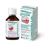 Fimodent Collutorio - Clorexidina 0.20% con SPDD (Sistema Protezione Discromie Dentali) e gradevole gusto menta - Trattamento antiplacca e antibatterico intensivo - 200ml