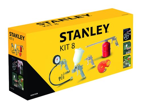 Set Accessori Aria Compressa Kit 8 Pneumatic Stanley