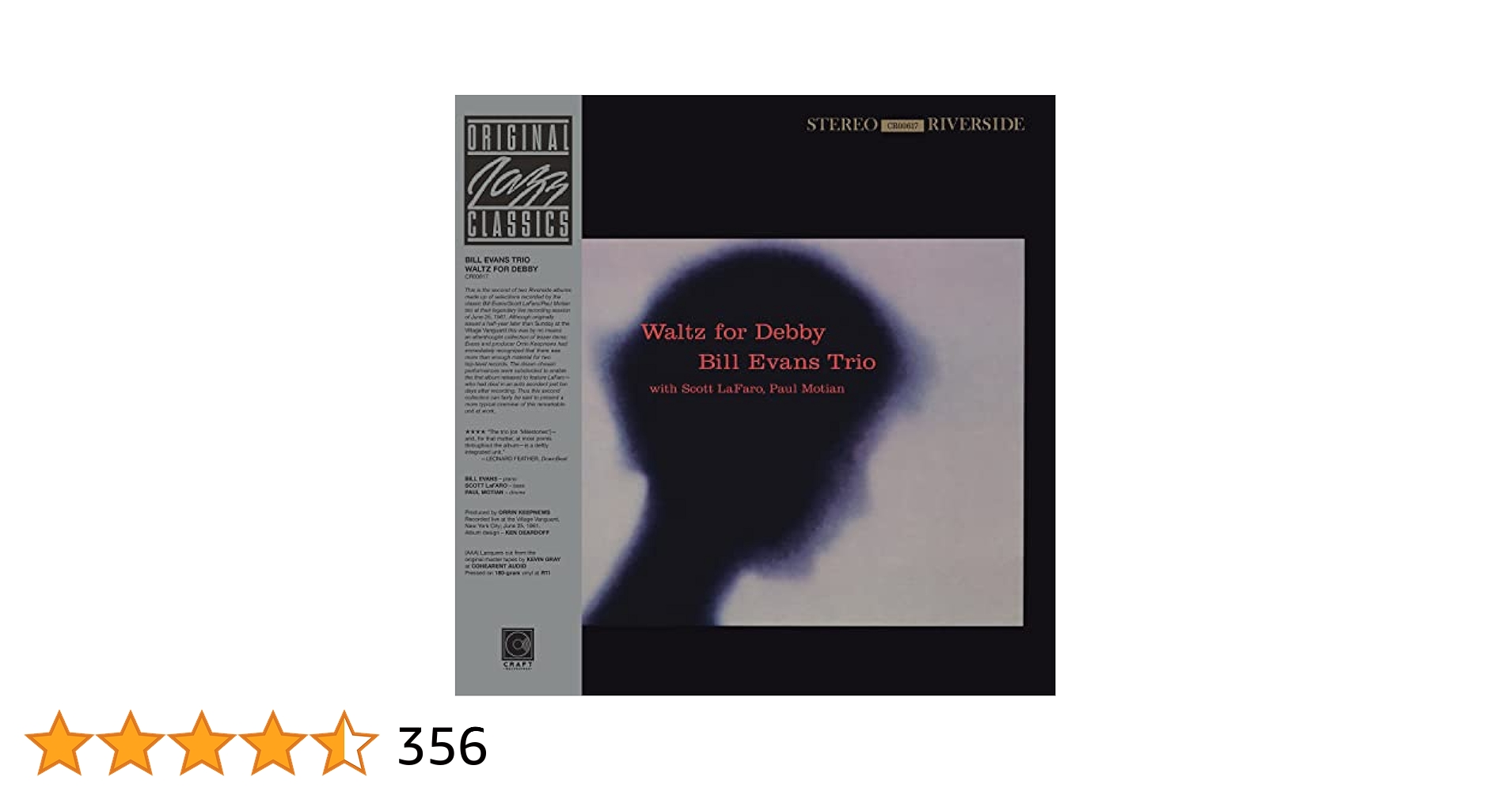 初回米国極上/Waltz for Debby Bill Evans Trio Bill Evans Trio