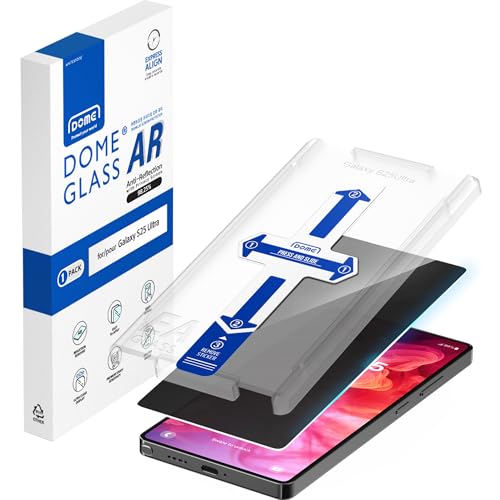 Image of DOME GLASS Whitestone DOME AR Privacy for Samsung Galaxy S25 ultra [Super Anti-Reflection & Privacy] Tempered Glass Screen Protector with Anti Spy[1pack]