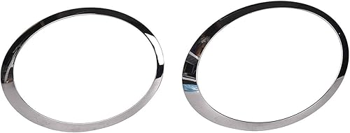 TOPAZ 51137149905 + 51137149906 un par de anillos cromados para faros delanteros compatibles con Mini Cooper 2007-2015
