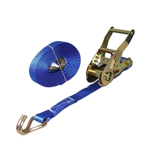 EKalgretrA 1/2 Uds 5M Coche Motocicleta camión Amarre Correa de Carga cinturón de trinquete Tejido Amarre poliéster con Hebilla de Metal Cinta de Amarre con Trinquete(1PC)