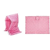 ナカバヤシ 防災ずきん チェック柄ピンク BZ-102 & 防災ずきん用カバー ピンク BZK-102P【セット買い】