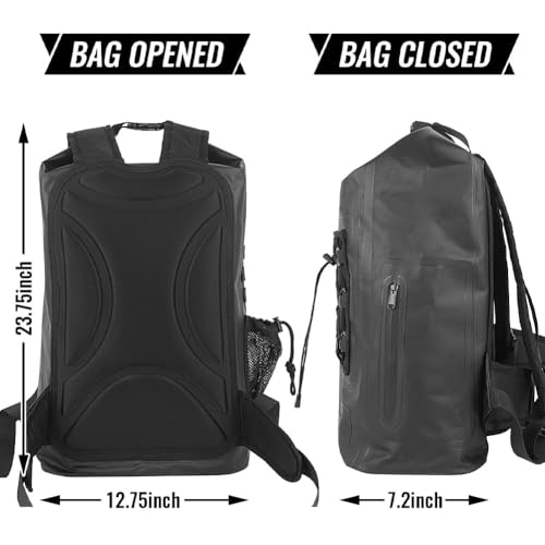 Faraday Travel Backpack Dry bag - Bolsa seca militar impermeable de 30L para deportes y exteriores con bloqueo RFID y protección contra seguimiento y espionaje miniatura 5