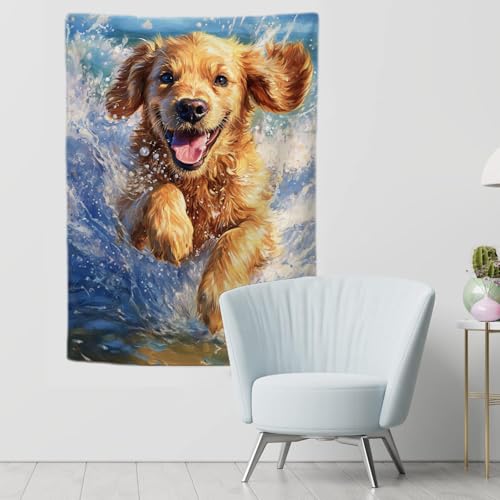 Tenture puppy pour dortoir etudiant et chambre : creez un espace cocooning chaleureux