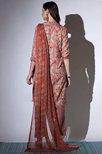 Image of GRECIILOOKS Women Kurta Set with Dupatta for Women | Kurti Set for Women | Festive Kurta Set for Women | Regular Fit Kurta