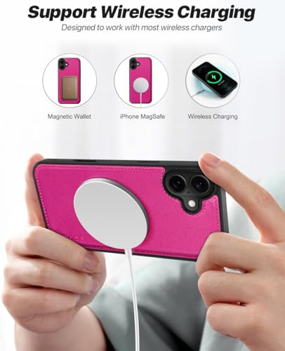 OCASE for iPhone 16 Case, Detachable 2 in 1 PU Leather Wallet Case with RFID Blocking, Wireless Charging, Card Holders - Image 4