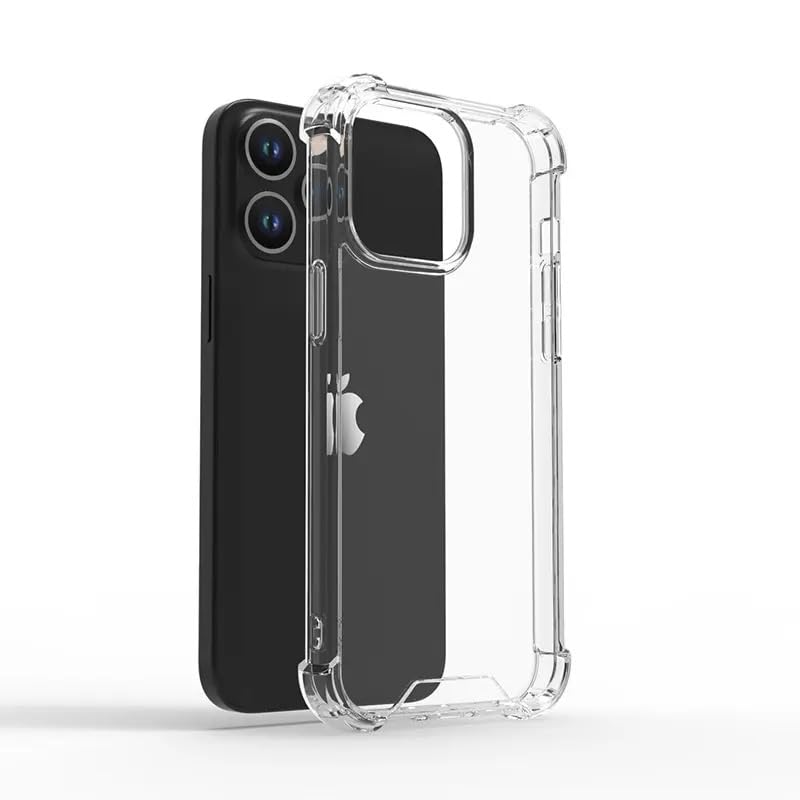 amazon basics Ultra Hybrid Clear Camera Protection Polycarbonate; Tpu Back Cover Case For Iphone 14 Crystal Clear