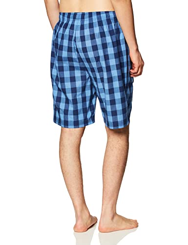 Image of Nautica Men's Soft Woven 100% Cotton Elastic Waistband Sleep Pajama Short