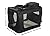 MOOL Lightweight Fabric Pet Carrier Crate for Dogs, Cats or Small Animals, Black