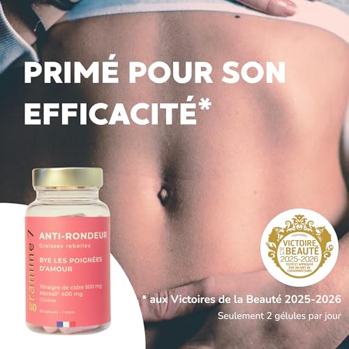 Morosil® 400 mg - Brûleur de Graisse Puissant - Vinaigre de Cidre 500 mg - Choline - Perte de Poids & de Graisse Abdominale - 60 Gélules - Vegan - Fabriqué en France – Image 3