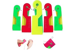 Zezzo Automatic Needle Threader 5Pcs - Effortless Needle Threading for Sewing Projects