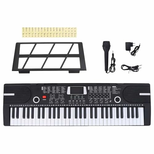 vidaXL Clavier de piano électrique 61 touches et pupitre pour enfants, clavier de piano, clavier de piano pour débutants, clavier d’instrument de musique - Les Beatles, Paul McCartney, John Lennon, RIngo Starr, George Harrison vidaXL Clavier de piano électrique 61 touches et pupitre pour enfants, clavier de piano, clavier de piano pour débutants, clavier d'instrument de musique
