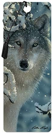 3D LiveLife Bookmark - Broken Silence from Deluxebase. A Wolf Bookmark with lenticular 3D Artwork Licensed from Renowned Artist Colin Bogle