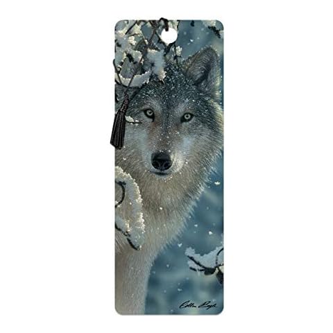3D LiveLife Bookmark - Broken Silence from Deluxebase. A Wolf Bookmark with lenticular 3D Artwork Licensed from Renowned Artist Colin Bogle Cover