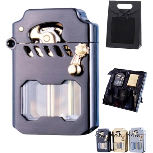 Encendedor retro de queroseno recargable para camping y cigarrillos 2