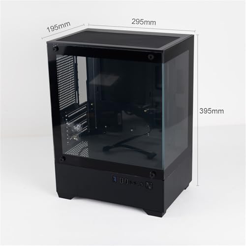 Gabinete de computadora EWAIDI Mid Tower Micro-ATX en aluminio con vidrio templado color blanco miniatura 7