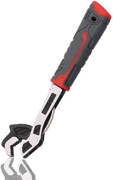 BUYOHLIC Self Adjusting Locking Wrench - Multifunctional Universal Adjustable Pipe Wrench (8'' Inches)