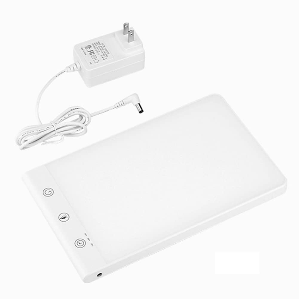 Lampe De Luminothérapie Triste 10000Lux Portable Naturel Lumière Du Soleil Lampe, Avec 2 Modes De Couleur Niveaux De Luminosité Réglables Contrôle Tactile Lampe Lumière Du Jour,Blanc