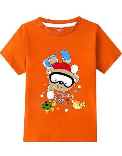 Image of Lush Plush Boys High GSM Cotton Half Sleeve Printed Cotton T-Shirt