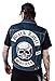 Fashion Hyped Black Label Society Skull Patches BLS Men Motorcycle Denim Vest