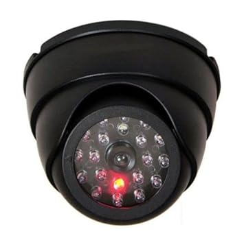 Fake Camera Indoor Outdoor Dummy Surveillance Camera Creative Plastic Dome CCTV Dummy Camera Battery Powered Surveillance Camera