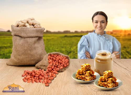 Rani Peanuts, Raw Whole with Skin (uncooked, Unsalted) 28oz (800g) ~ All Natural | Vegan | Gluten Friendly | Kosher | Fresh Product of USA ~ Spanish Grade Groundnut / Red-Skin