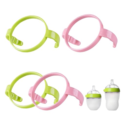 Image of Giftophilia Handles Compatible for Comotomo Baby Bottles, Feeding Bottle Holder Accessories, Pack of 4