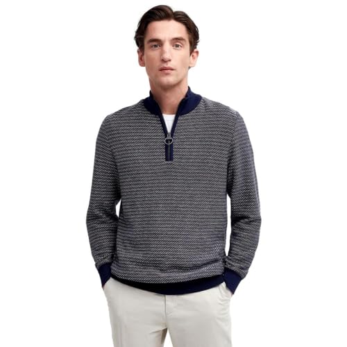 Barbour Men's Dunstan Half-Zip Jumper, Navy