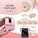 Busties Boob Tape Kit (12 pcs), Easy to Use (Universal Fit), 1 Pack Boobytape for Breast Lift, Bob Tape for Large Breasts, Bra Nipple Tape with Petals and Covers, Breast Tape for Women Nude