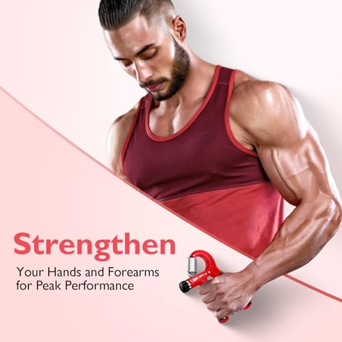 Image of FitBeast Grip Strengthener Forearm Strengthener, Adjustable Hand Grip Strengthener for Strength Training & Rehabilitation, 10-132 lbs Resistance, Ideal for Athletes and Physical Therapy (1 Piece)