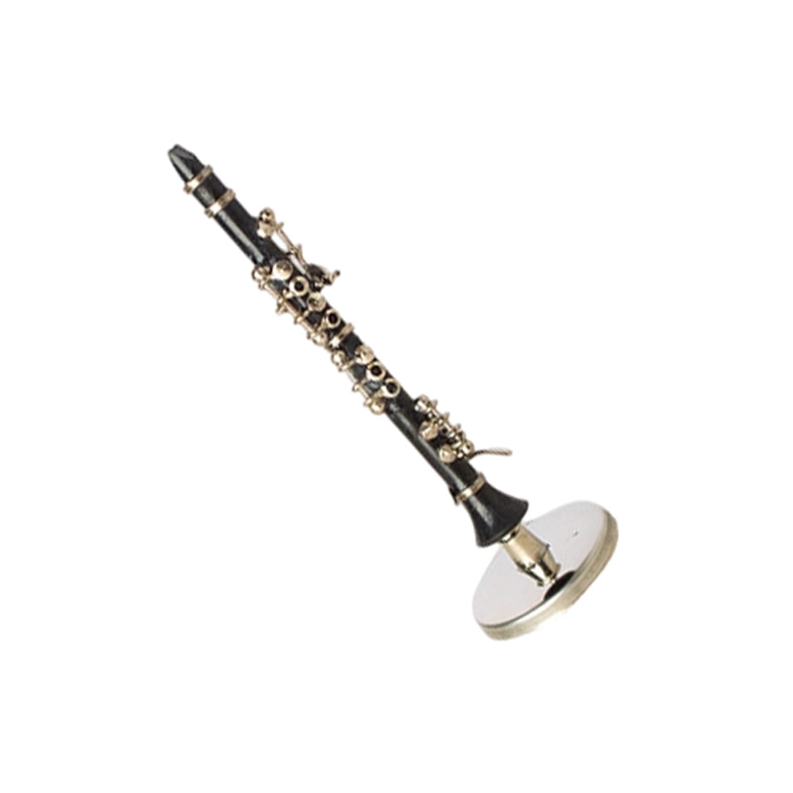 ZXFJYUIP Miniature Clarinet Model Ornament Bass Oboe Instrument(8CM)