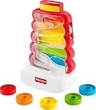 Fisher-Price Baby & Toddler Toy Drop Through Rock-a-Stack, Coin Drop Activity for Developmental Play Infants Ages 9+ Months