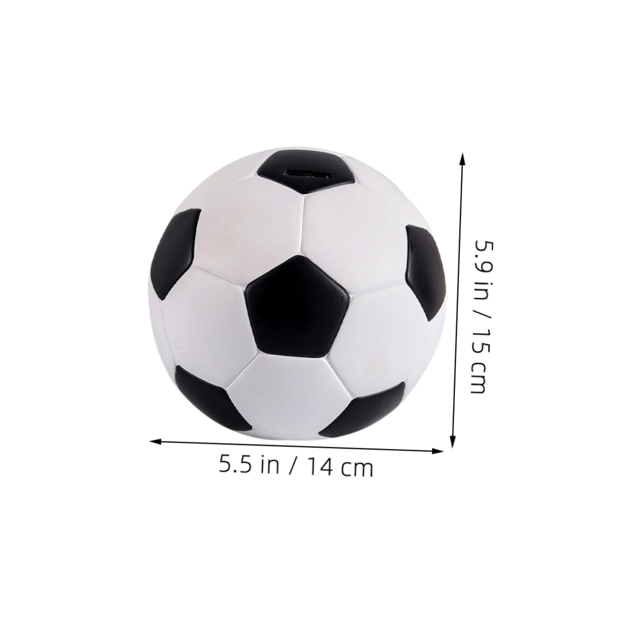 BESPORTBLE 2 Pezzi Salvadanaio per Bambini a Tema Calcio e Basket in Vinile, Forma di Pallone, Decorativo e Sicuro, come Bomboniera per Compleanno Ragazzi