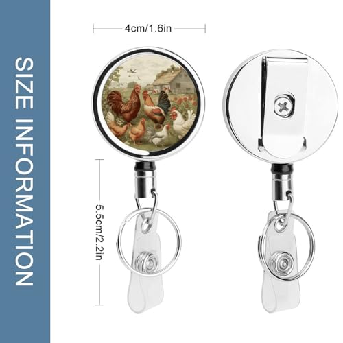 Enrouleur badge rétractable métal idéal pour porte-carte de nom