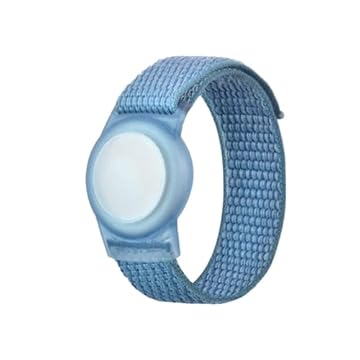 Pulseira Infantil Compativel Com Rastreador Airtag, Capa Protetora Anti Perda E Anti Riscos Para GPS Tracker, Pulseira De Nylon Ajustável Com Case de Silicone Para Crianças Adultos