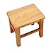Taburete de Madera Asiento pequeño Taburetes pequeños portátiles para pies Estante de Almacenamiento Taburete para Cocina Baño Dormitorio Ligero y Antideslizante Banco de Madera (S