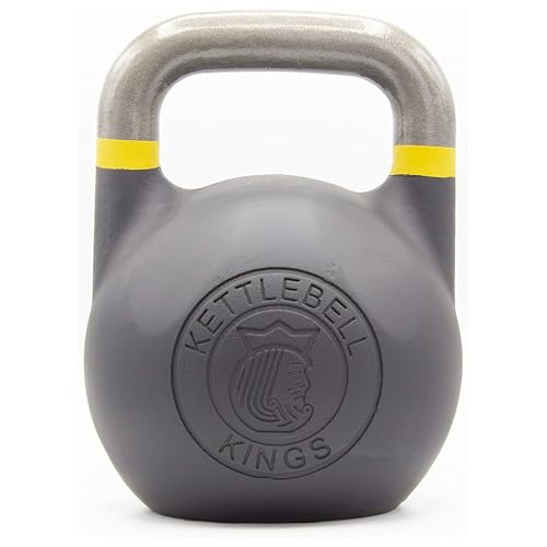 Kettlebell Kings Competition Kettlebells Weight (Fitness Edition) 20-75 LB | Hand weights Workout Gym Equipment & Strength training sets for Women & Men | Weights set for Home Gym