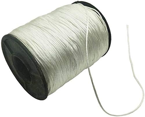 Vtete 1 Roll of 150 Yards Lift Shade Cord - 1.0 mm White Braided Polyester Shade Blinds Pull String Rope for Blinds Windows, Roman Shade Repair, Gardening Plant & Crafts and DIY Projects