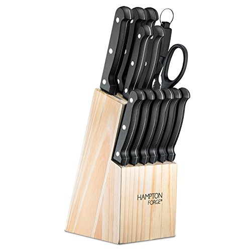 Hampton Forge 14PieceBrightonBlockKnife SetBlack