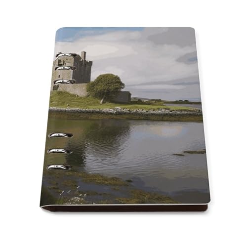 Cuaderno A5 para diarios y organización con grabado de Dunguaire Castle