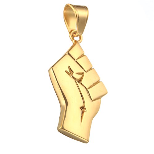 Collier poing champion acier PAURO, le bijou du quotidien masculin