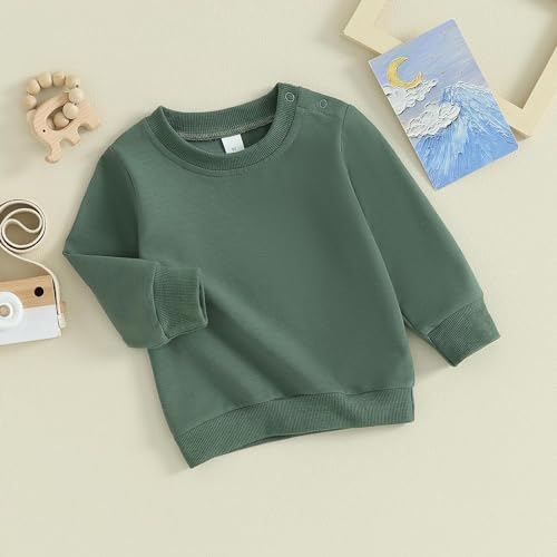 Image of Baby Boy Girl Pumpkin Sweatshirt Tops Toddler Halloween Outfit Long Sleeve Crewneck Pullover Sweater Shirt Fall Clothes