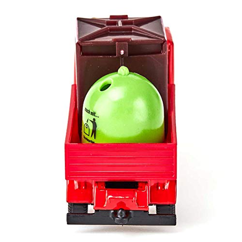 SIKU 0828, Recycling-Transporter, Metall/Kunststoff, Rot, Inkl. 1 Altpapier- und 1 Glas-Container – Bild 4