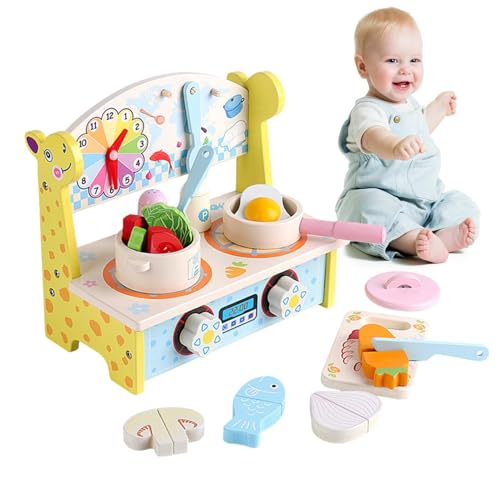 Los niños juegan la Cocina, juegan Juegos de Cocina para niños | Playset Multifuncional para niños pequeños Jugues Play Toys | Chef versátil Play Juego de fingiendo Juego para niños Niñas