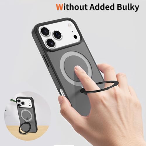 Coque iPhone 17 Pro Max silicone rigide bleu pour support magnétique