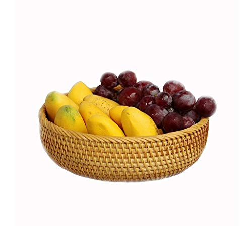 ZHANGXIAO Egg Baskets, Durable Storage Woven Hamper For Picnic Flower Fruit Bread (Color : A-20×20×7cm)