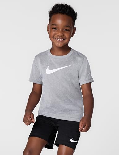 Image of Nike Boys' Dri-FIT Swoosh Logo T-Shirt and Mesh Shorts 2-Piece Outfit Set